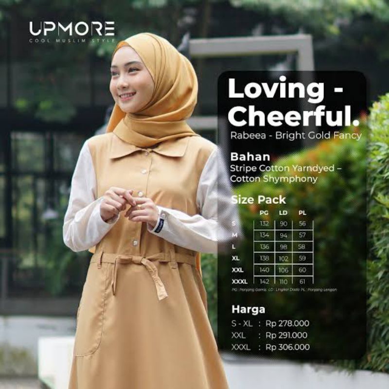 [original]Baju Gamis Dewasa Rabeea Upmore