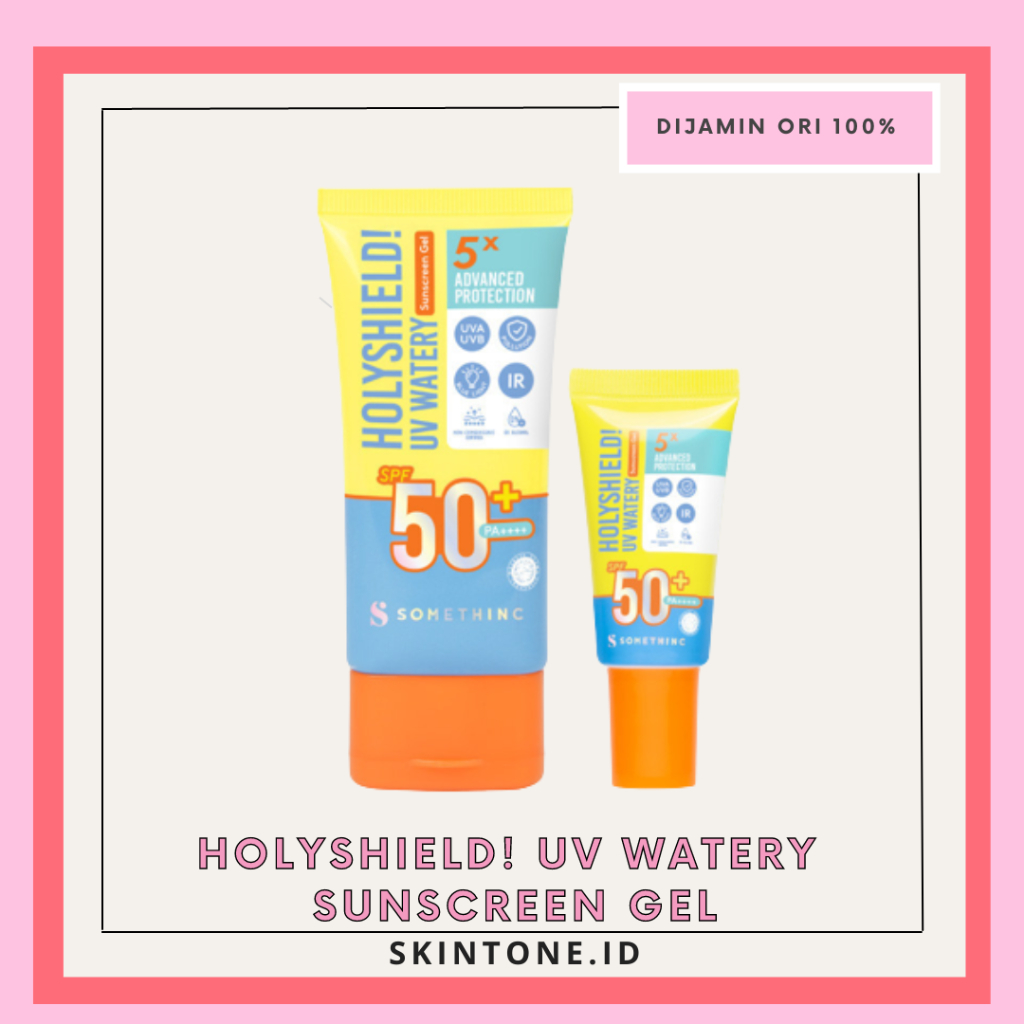 SOMETHINC Holyshield UV Watery Sunscreen Gel SPF 50+ PA++++ - Sunscreen Something Sensasi Salju sunb