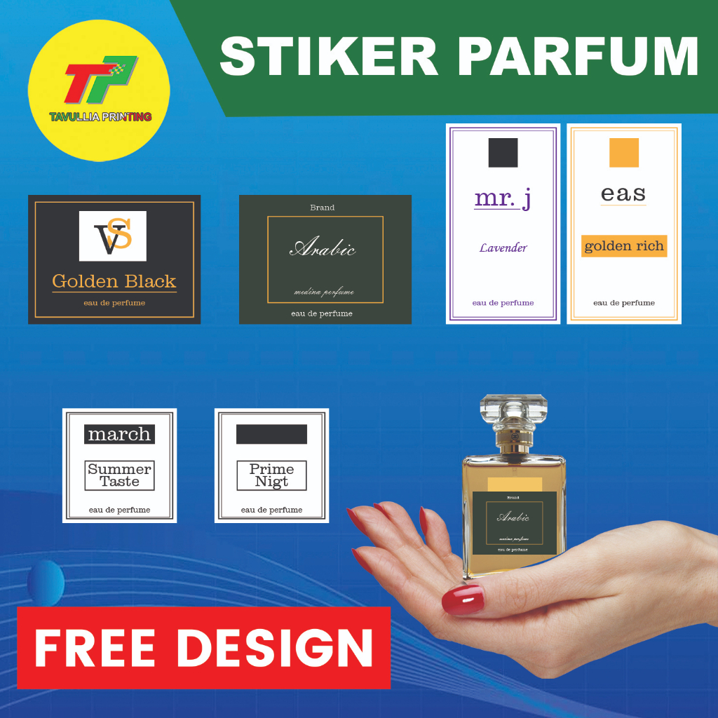 

Cetak Stiker Label Parfum Custom FREE DESIGN