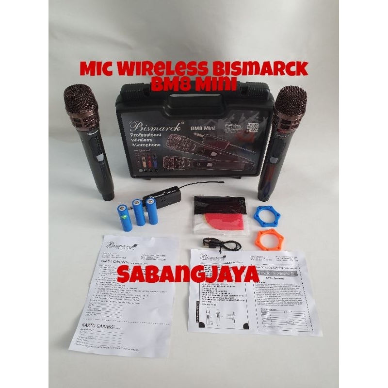 Mic Wireless Bismarck BM8 Mini Microphone Wireless Bismarck BM8 Mini