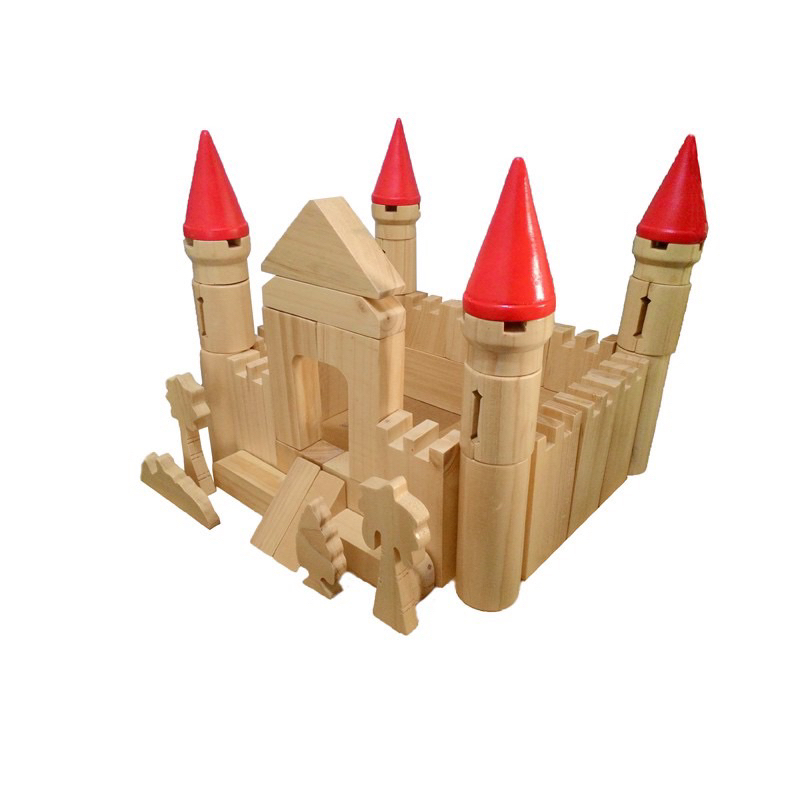 BABY MONTESSORI TOYS Balok susun kastil Jumbo/Mainan kayu susun/mainan edukasi anak/ wooden toys/ ma