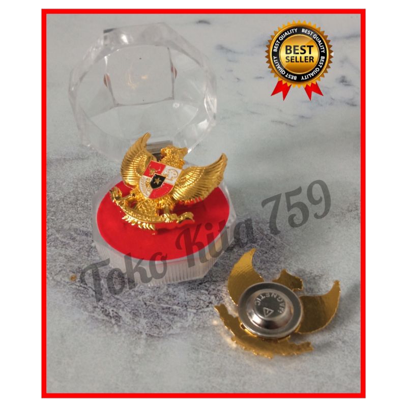 Pin Garuda Kuningan Magnet 3cm