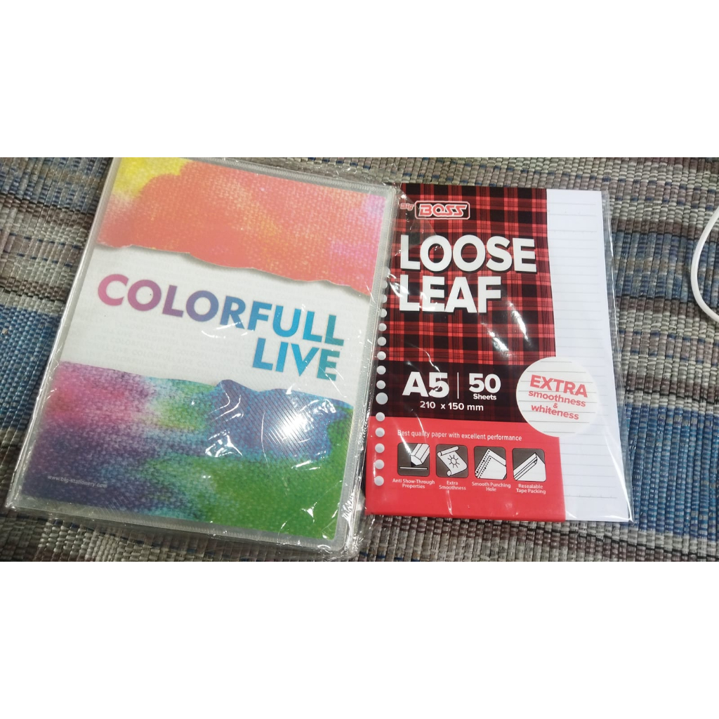 

Paket Binder + Loose Leaf A5 50 Lembar