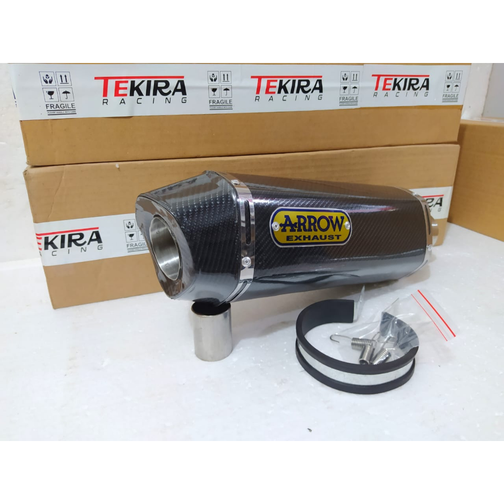 Tabung Silencer Knalpot Arrow Big Volume Carbon