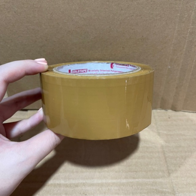 

Lakban / Isolasi Goldtape Merah Bening Coklat 48mm / 2 inch x 100 yard