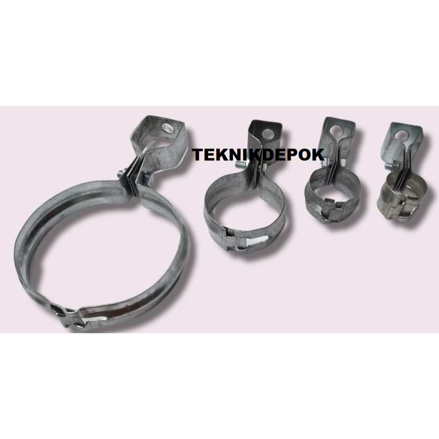 Klem Gantung Besi 10 inch Besi Holder Clamp Pengencang Engsel Pipa Hanger Clamp 10 inch Pengikat Pen