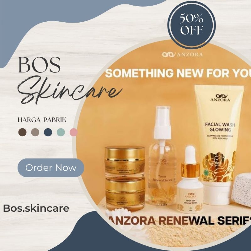 renewal anzora skincare/ paket renewal anzora/ renewal series anzora skincare