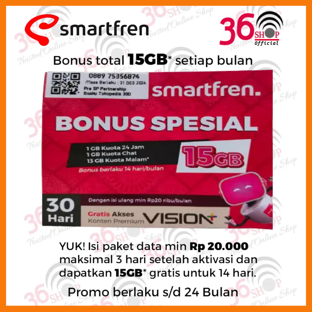 Perdana Smartfren Bosku 360GB