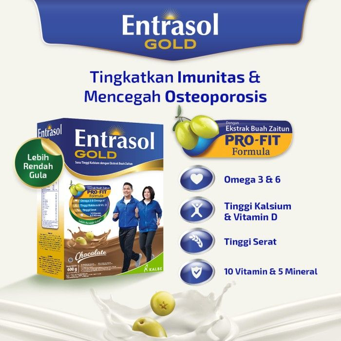 

ENTRASOL GOLD RASA COKLAT, ORIGINAL, DAN VANILA 340gr - 580gr