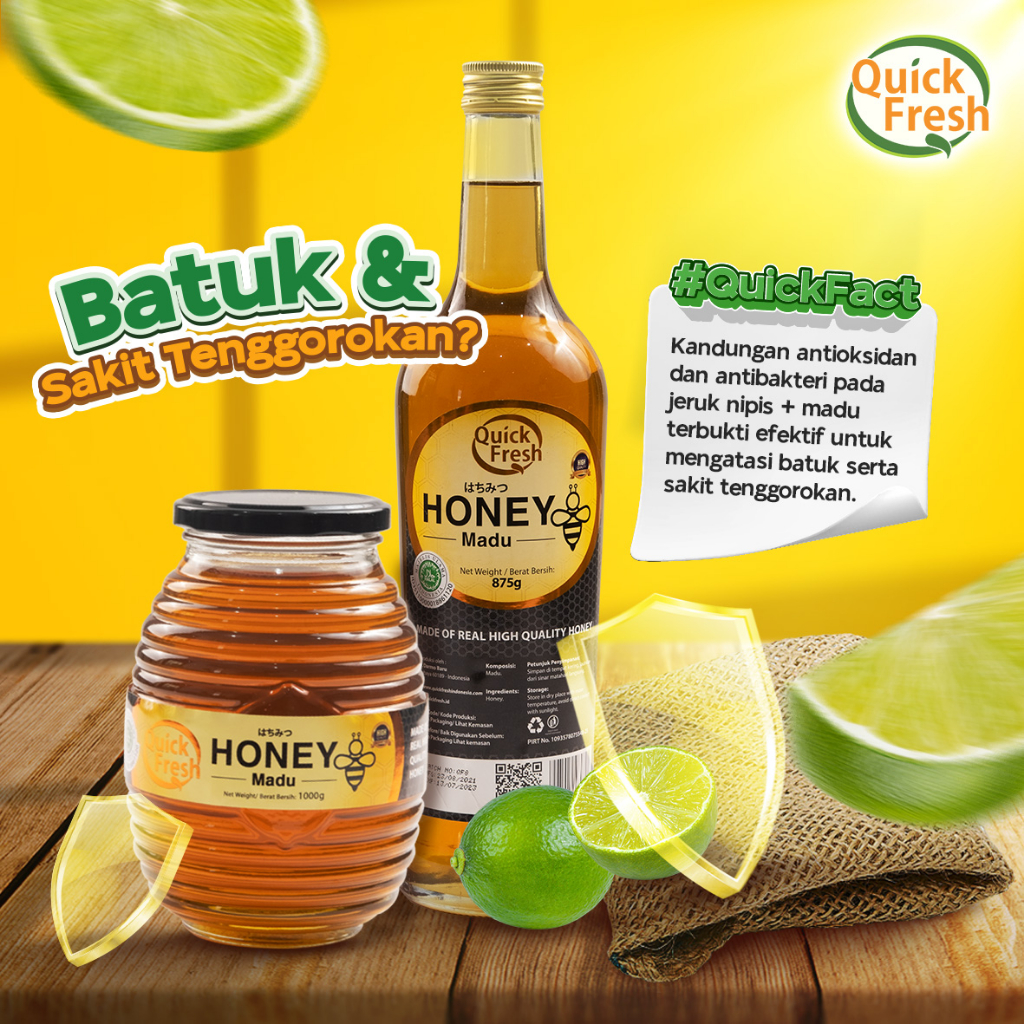 

XMASTER QUICK FRESH / HONEY MADU ASLI JAR / 1KG 1 KG