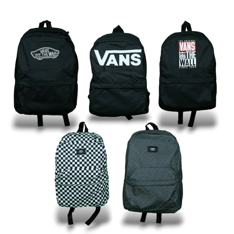 VANS BACKPACK / (TAS RANSEL) ALL VARIAN/CHECKERBOARD/BLACK LOGO/BLACK LOGO VANS