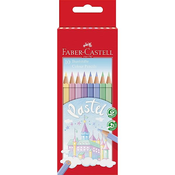 

RK Pensil Warna Faber Castell 10 Warna / Colour Pensils Pastel Hexagonal 10 Warna