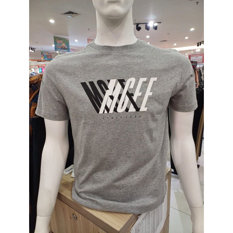 T-SHIRT KAOS M.GEE PRIA ORIGINAL ABU PROMO