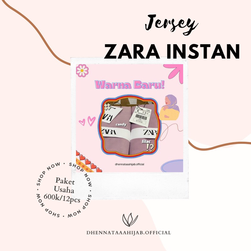 HIJAB ZARA JERSEY INSTAN PREMIUM • FREE PAPERAG ZARA • HAMPERS HIJAB • HIJAB VIRAL