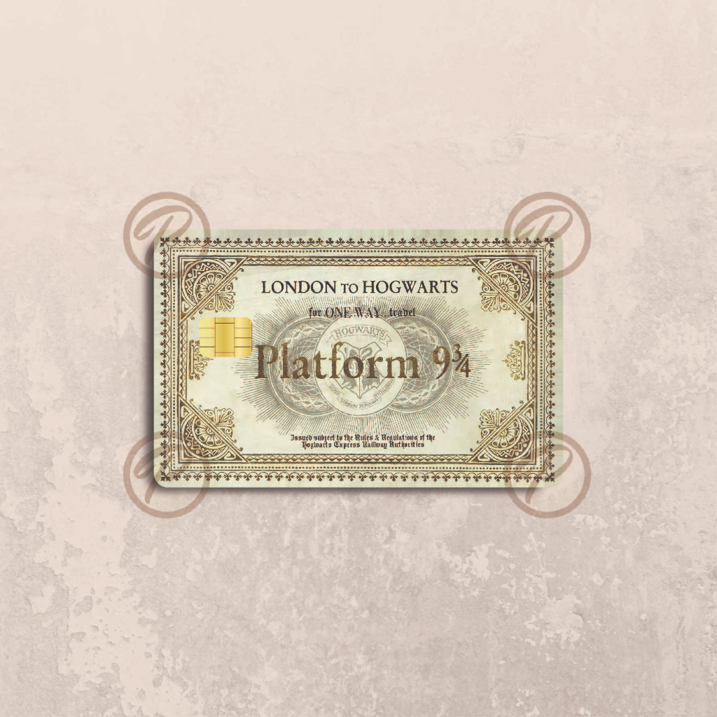 

MO9 - PLATFORM 9 3/4- Card Cover Skin Sticker - PLIATA Stiker Kartu ATM, E-Money, E-Toll