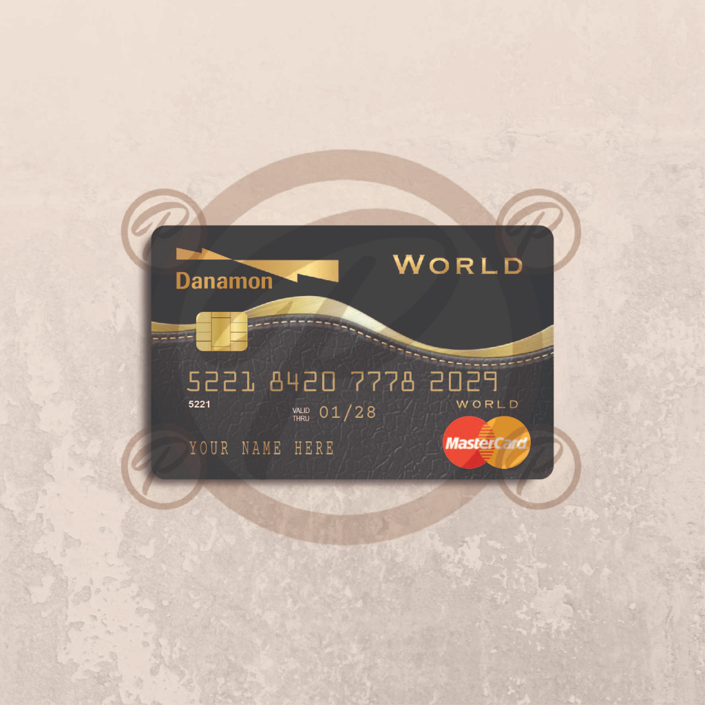 

[FAKE] DANAMON WORLD - Card Cover Skin Sticker - PLIATA Stiker Kartu ATM, E-Money, E-Toll