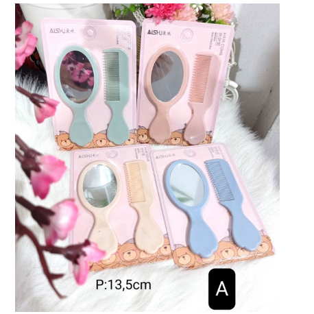 Cermin Lucu Gagang | Cermin Kecil | Cermin Mini | Cermin Sisir |  Cermin Polos | Cermin Travell