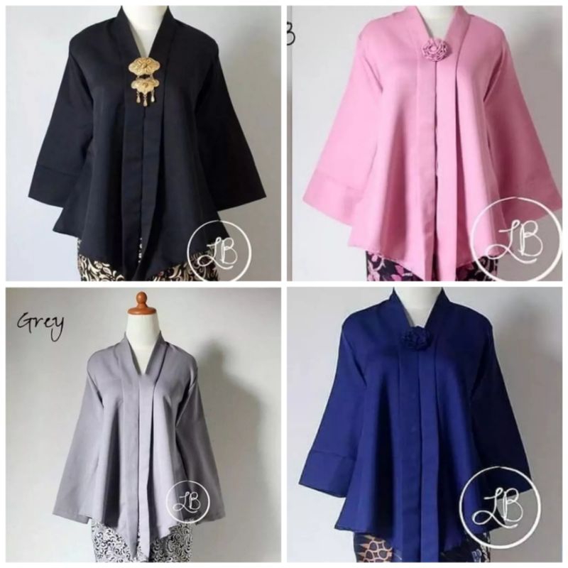 BAJU KEBAYA ATASAN FLOY POLOS BALOTELI ~ KEBAYA UNTUK WISUDA DAN KONDANGAN ACARA PESTA - ATASAN BAJU