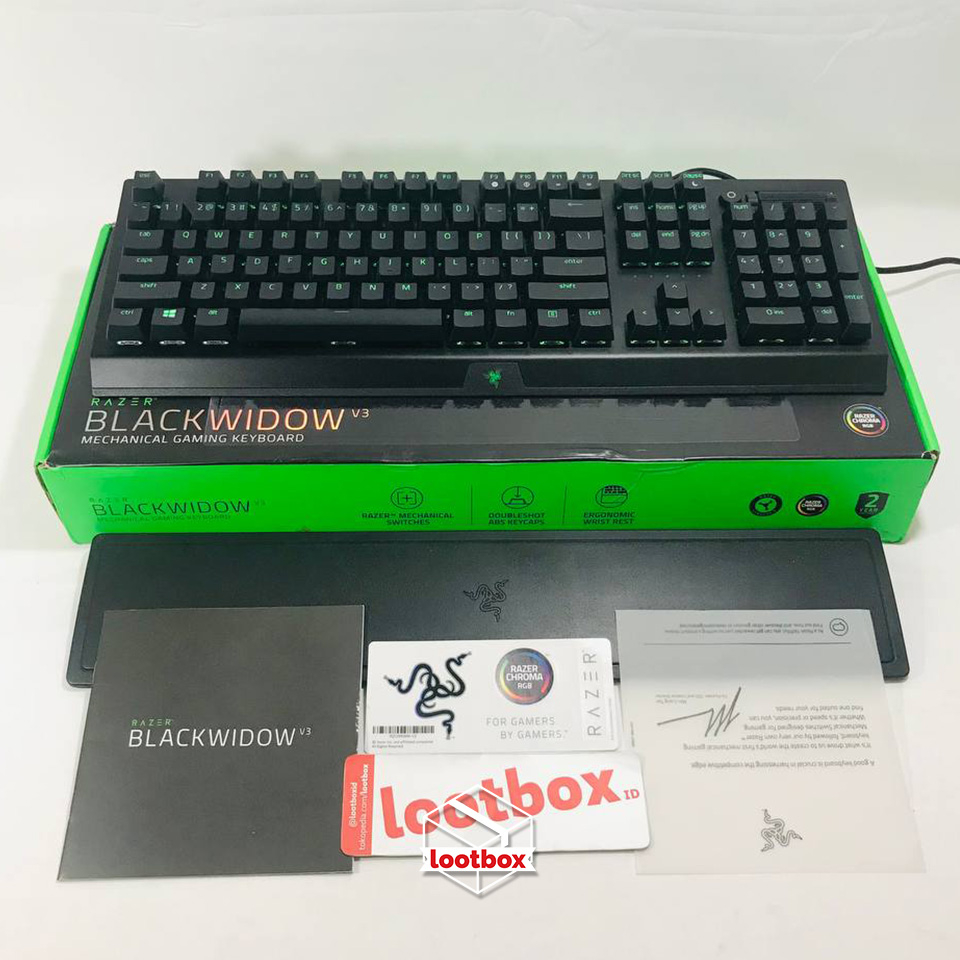 Keyboard Gaming USB Mechanical Razer Blackwidow v3 - SECOND
