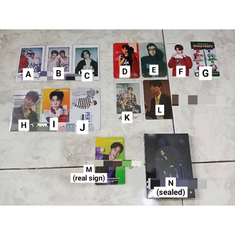 PHOTOCARD AKTOR THAI OFFICIAL, MILEAPO/BIBLE/PERTH TANAPON/JAMESS/JAYLEY/KINNPORSCHE/BOUNPREM/WIN ME