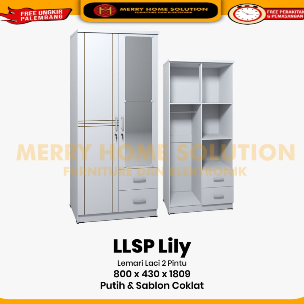 Lemari pakaian olympic gstar LLSP LILY