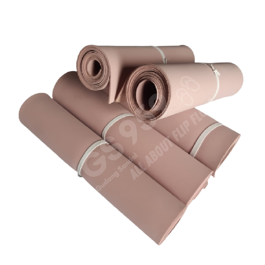 ( LIMBAH ) SPON ATI / SPON EVA / BUSA ATI LEMBARAN WARNA PINK TEBAL 1,5 - 2 MM