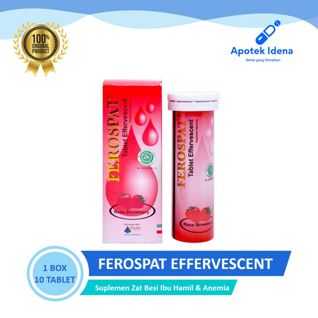 Ferospat Effervescent Multivitamin Isi 10 Tablet Vitamin / Suplemen Ibu Hamil Dan Menyusui