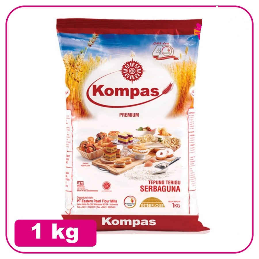

kompas terigu kemasan 1 kg