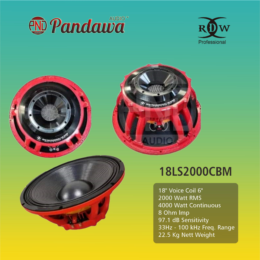 Speaker RDW 18LS2000CBM