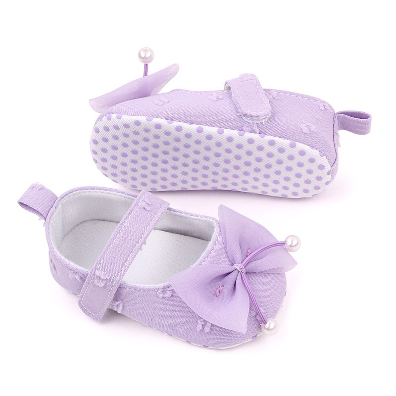 SEPATU BAYI PREWALKER IMPORT UNGU LILAC NEWBORN-1TH