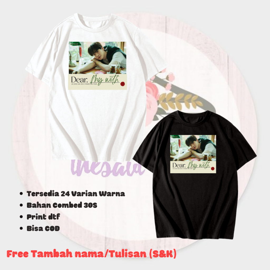 BAJU KAOS FANMEET LEE JONG SUK - KAOS MURAH - KAOS CUSTOM