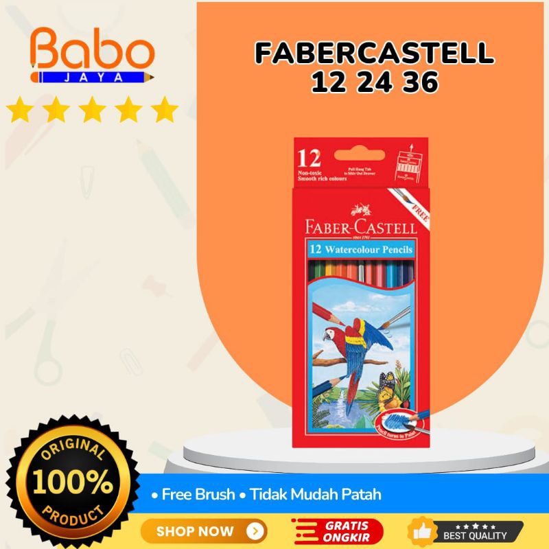 

BABO JAYA Watercolour Pencil Faber-Castell , Yang Mempunyai Ujung Pensil Runcing Dan Tidak Mudah Patah