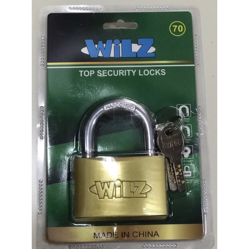 Gembok komputer key 70mm Short / Long Wilz Full kuningan