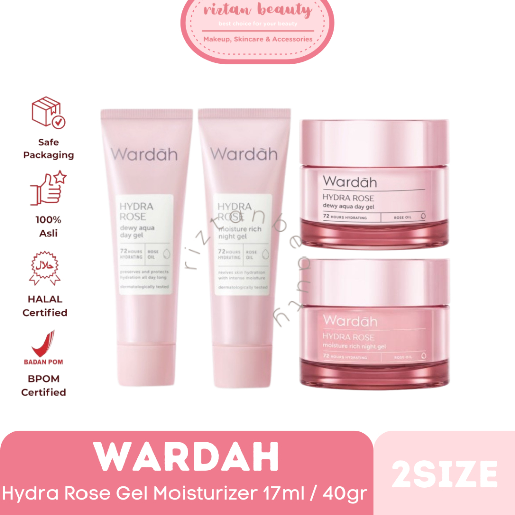 WARDAH - HYDRA ROSE MOISTURE GEL ( DAY CREAM | NIGHT CREAM )