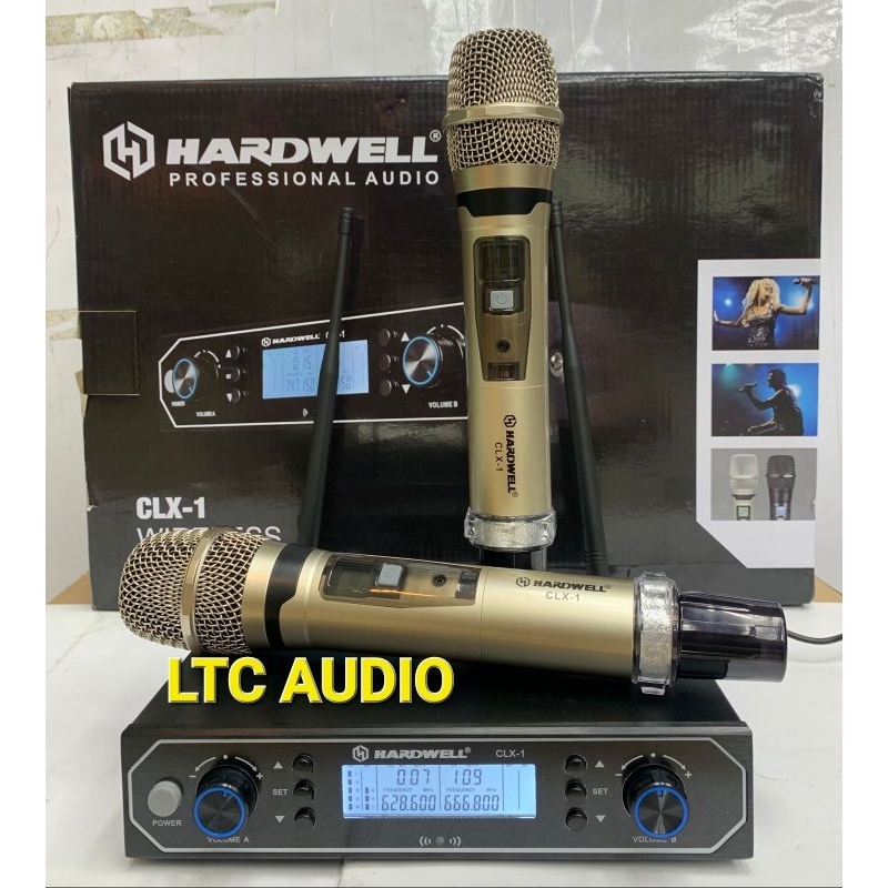 MIC WIRELESS HARDWELL CLX-1 ORIGINAL | HARDWELL CLX1 | HARDWELL CLX 1 DUAL HANDHELD