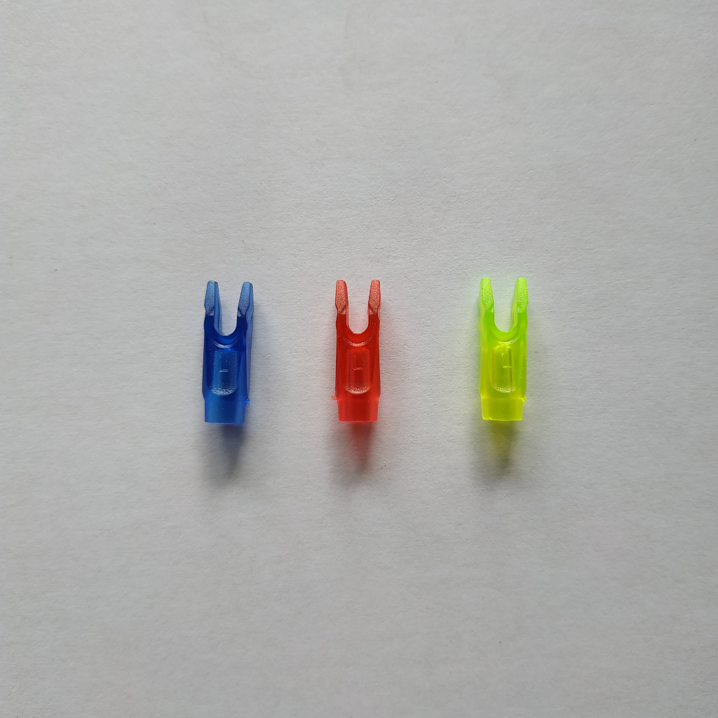Nock Pin Insert Size L Plastik Untuk Shaft Carbon - Biru Bening