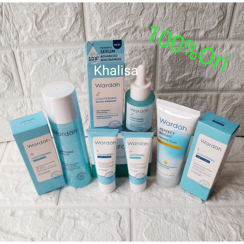 Paket Wardah Skincare Lightening / Perawatan flek hitam / Best Paket Pencerah Wajah