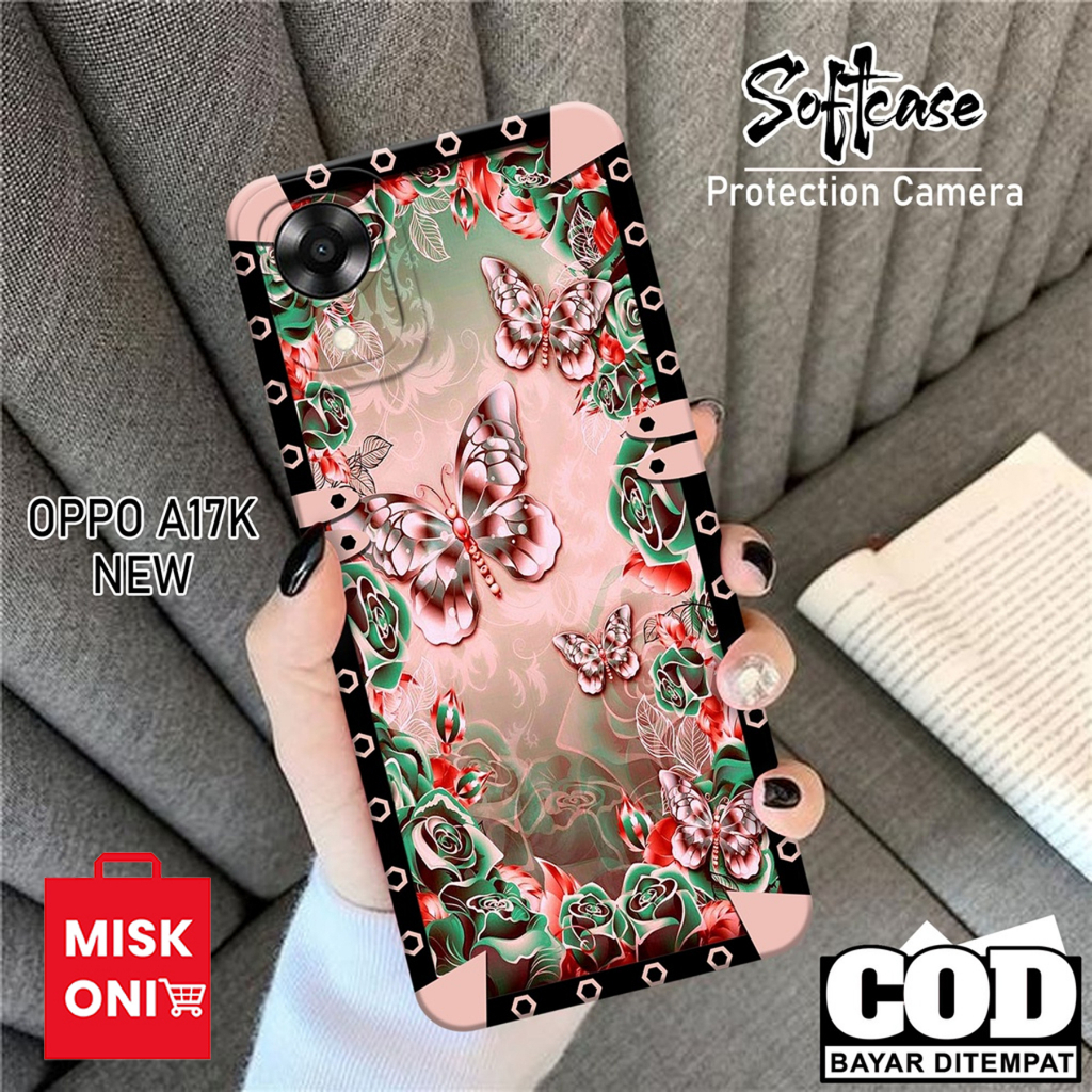Soft Case Hp OPPO A17K 2022 2022 Terbaru 2022 - Casing Hp OPPO A17K - Fashion Case Kupu Kupu - MISKO