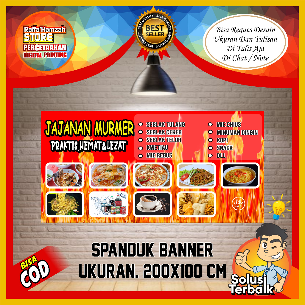 Spanduk, Banner Aneka Jajanan