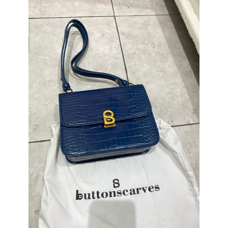 PRELOVED tas button navy