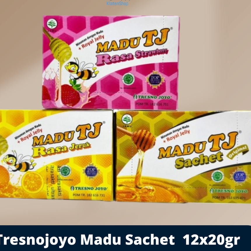 

Madu TJ Sachet isi 1 box Original/strawberry/jeruk (1)