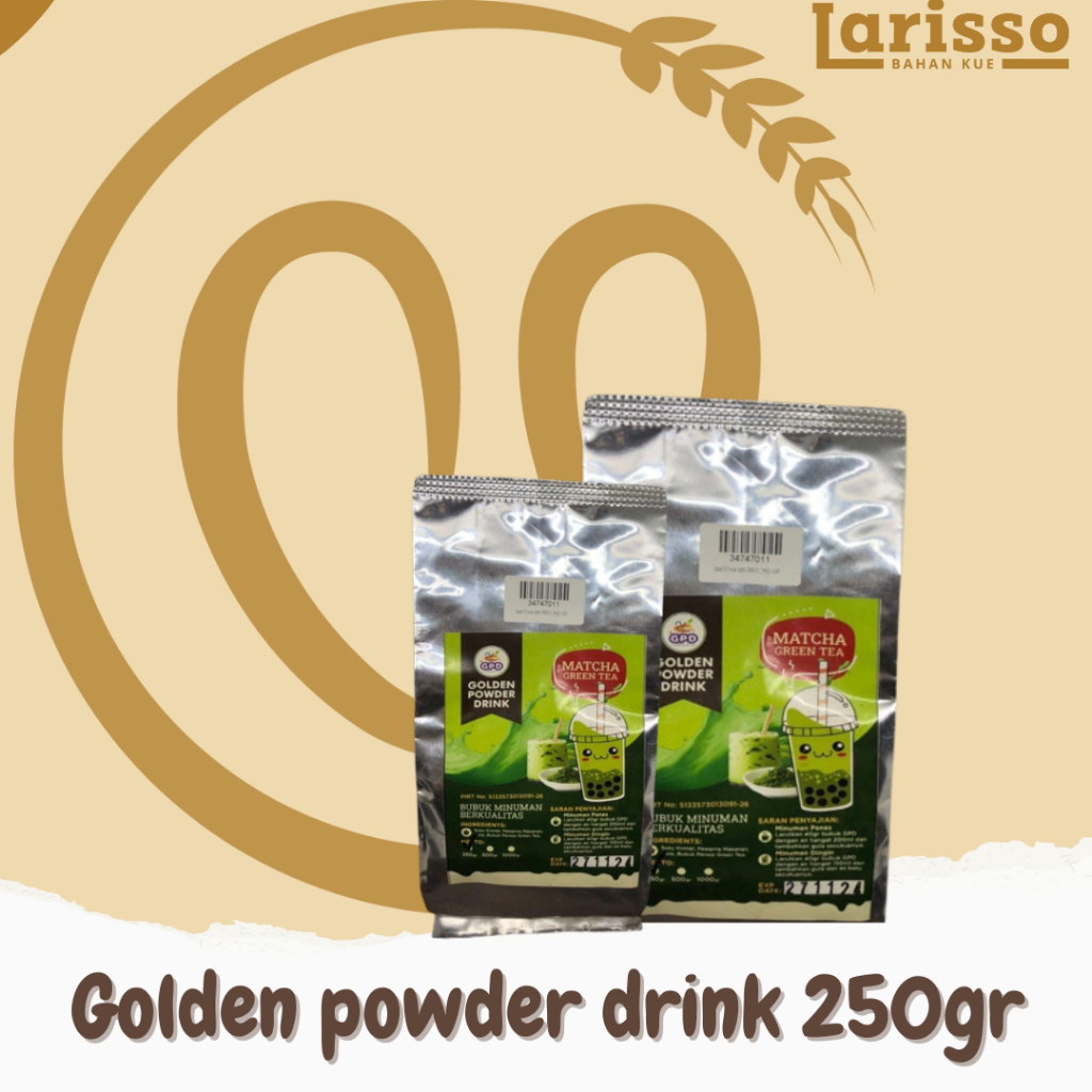 

GOLDEN POWDER DRINK MATCHA GREEN TEA 250GR