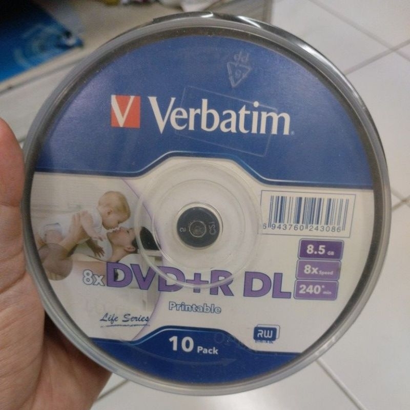 DVD+R DL VERBATIM 8X ISI 10PC
