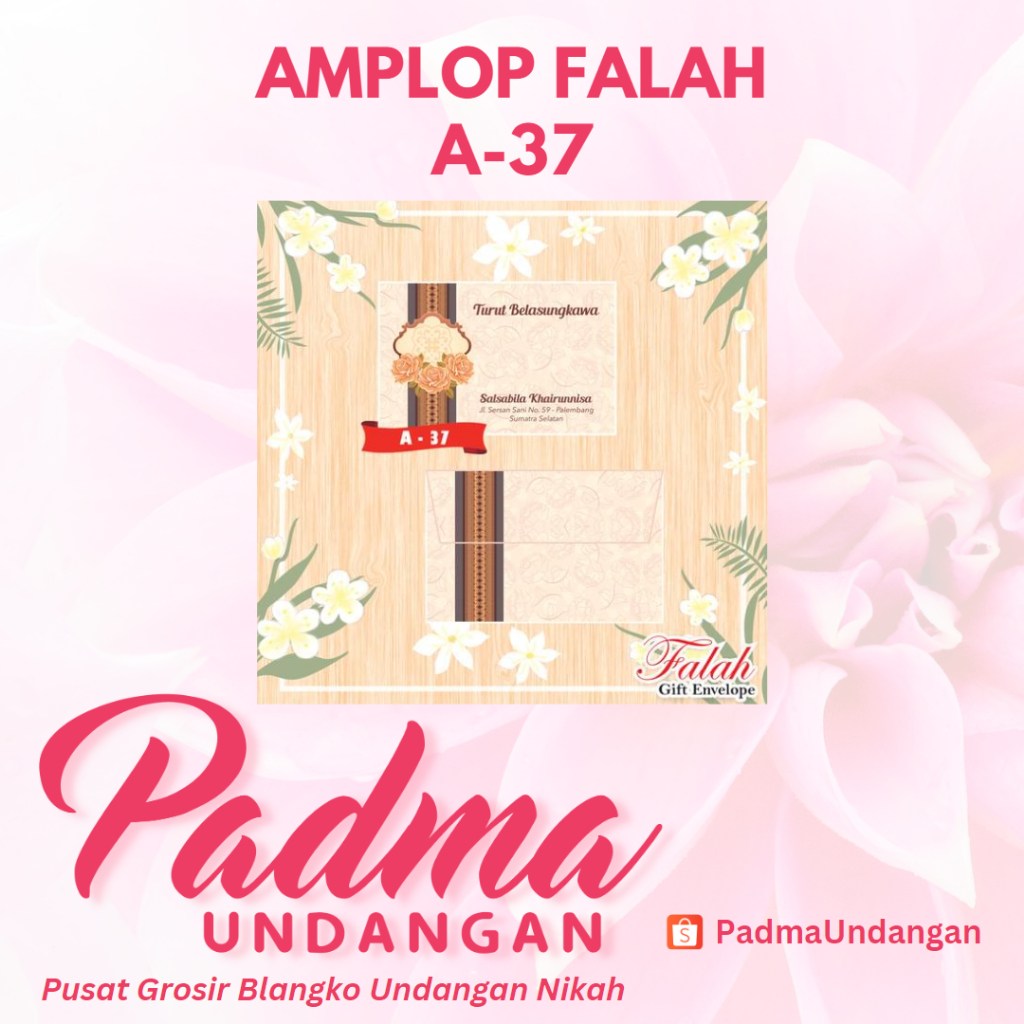 

Amplop Falah A-37 | PadmaUndangan