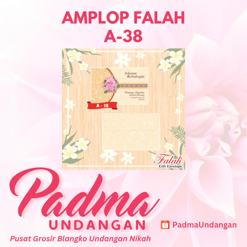 

Amplop Falah A-38 | PadmaUndangan