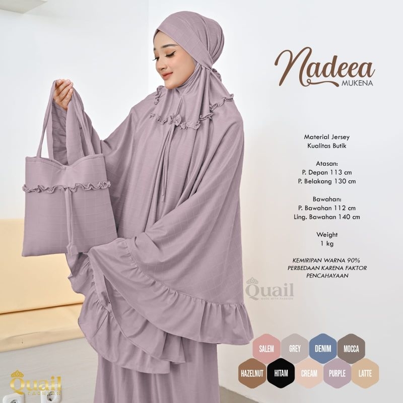 Quail hijab - Nadeea mukena