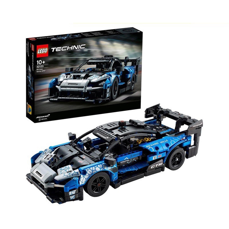 LEGO Technic 42123 McLaren Senna GTR (830 Pieces) Mainan Susunan Balok (10 Tahun+)