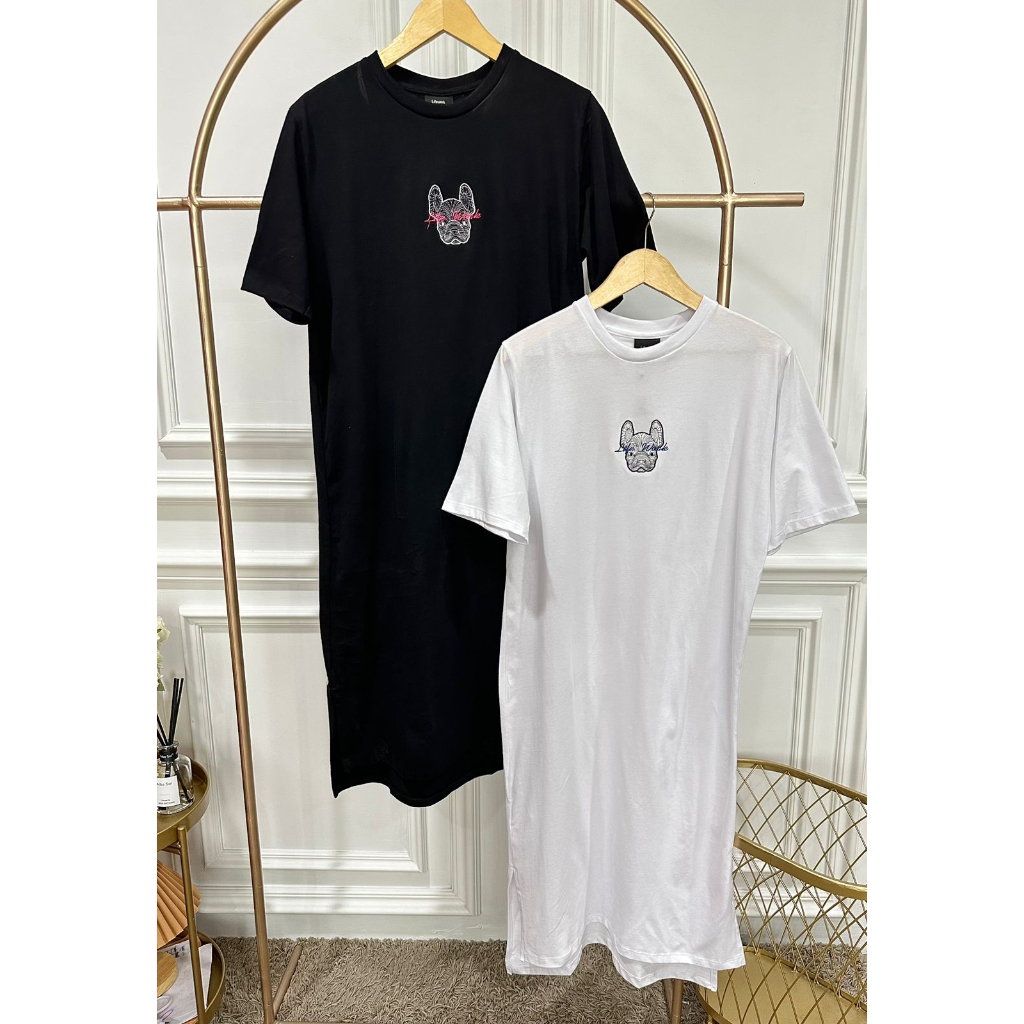 LF big  short sleeved logo dress