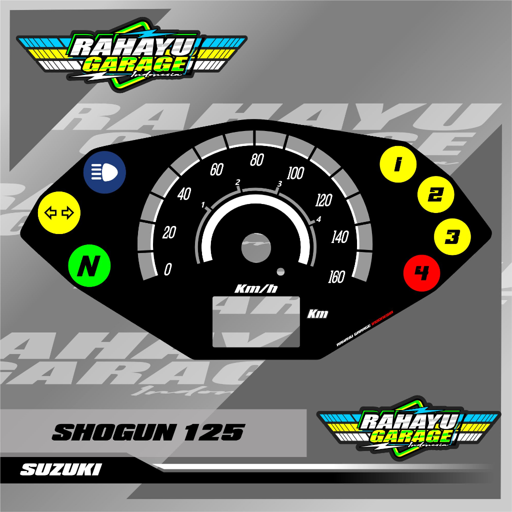 PANEL SPIDOMETER SHOGUN 125 SPEEDOMETER CUSTOM SHOGUN 125