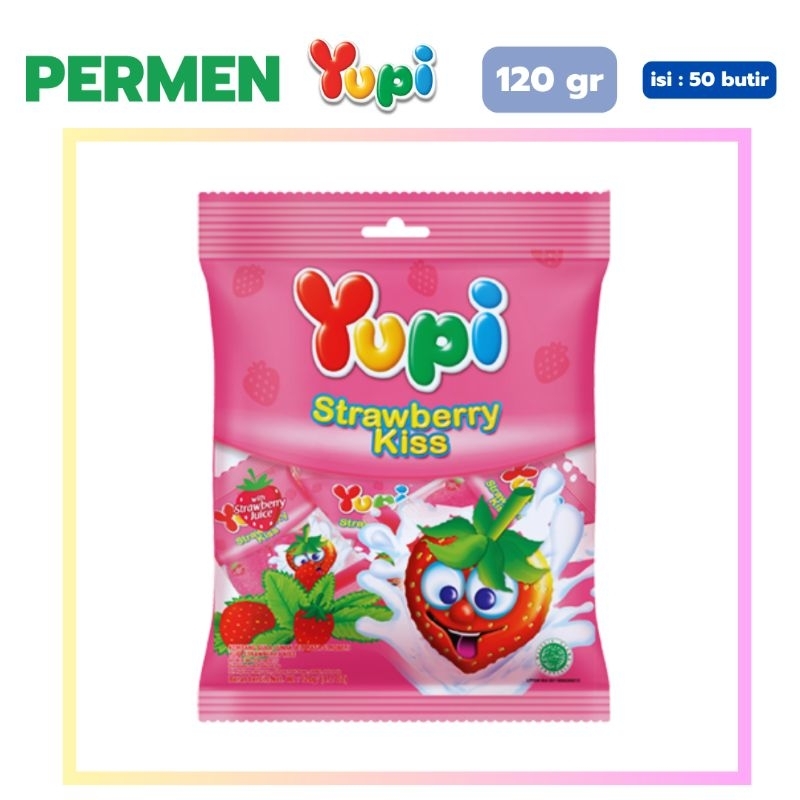

Permen Yupi Love Strawberry Kiss